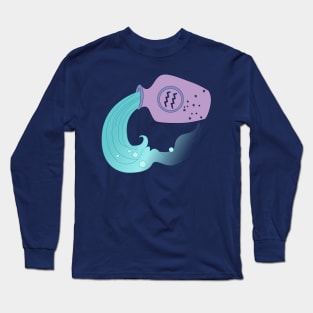 Aquarius (Light Purple) Long Sleeve T-Shirt